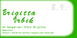 brigitta vrbik business card